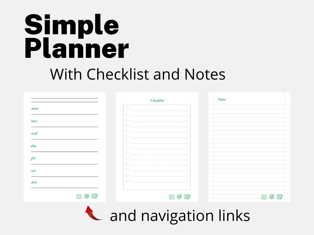 Super Simple Planner With Checklist And Notes Remarkable 2 Games And