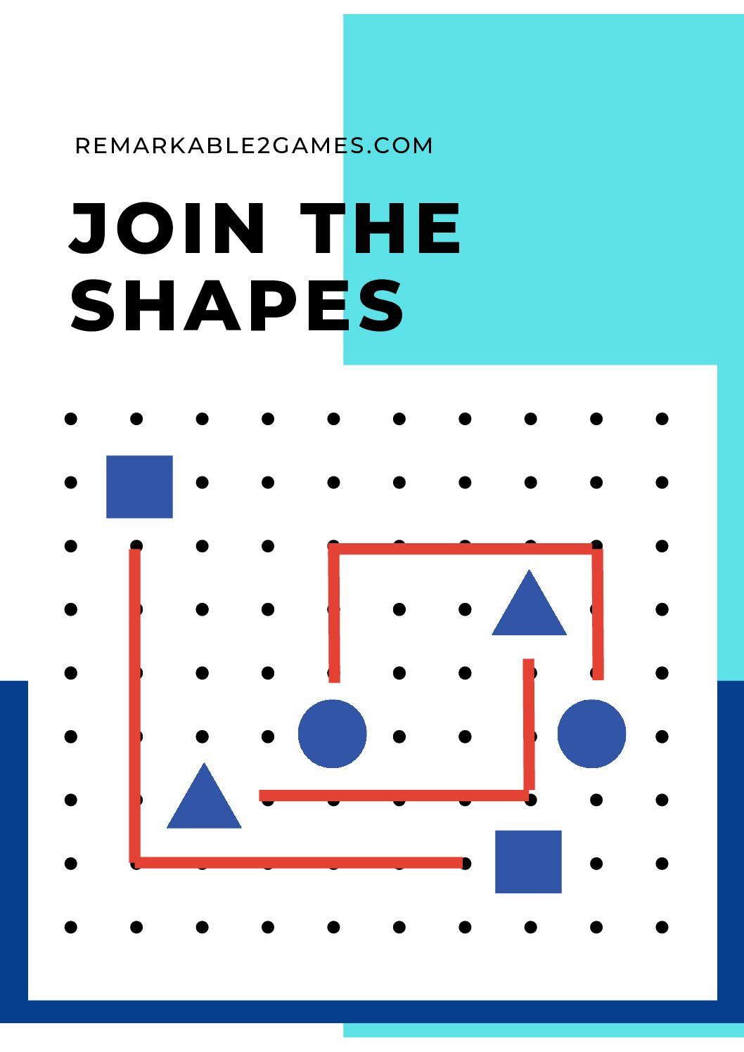 problem solving draw to join shapes